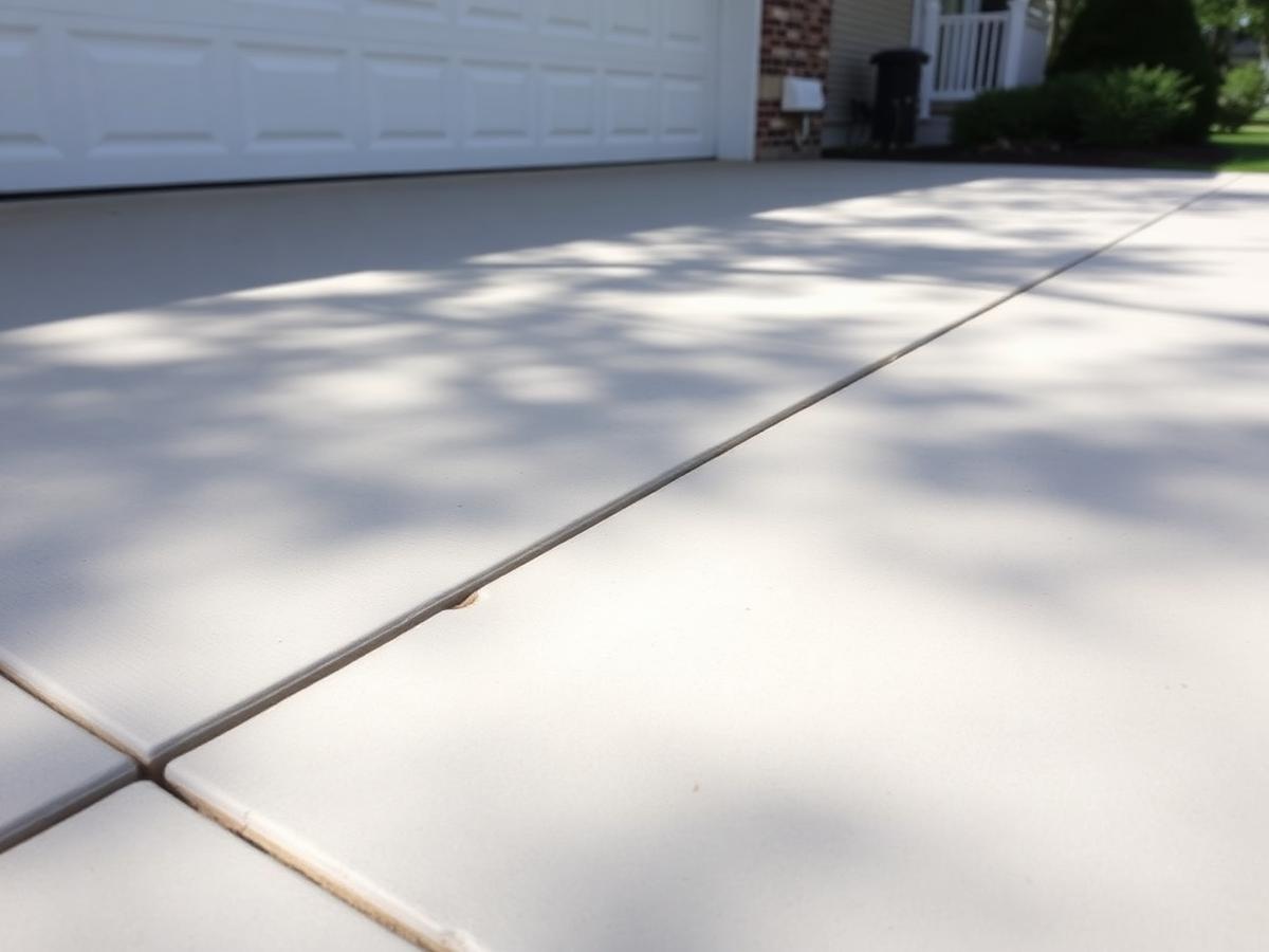 After: Cracked Driveway → Level & Sealed